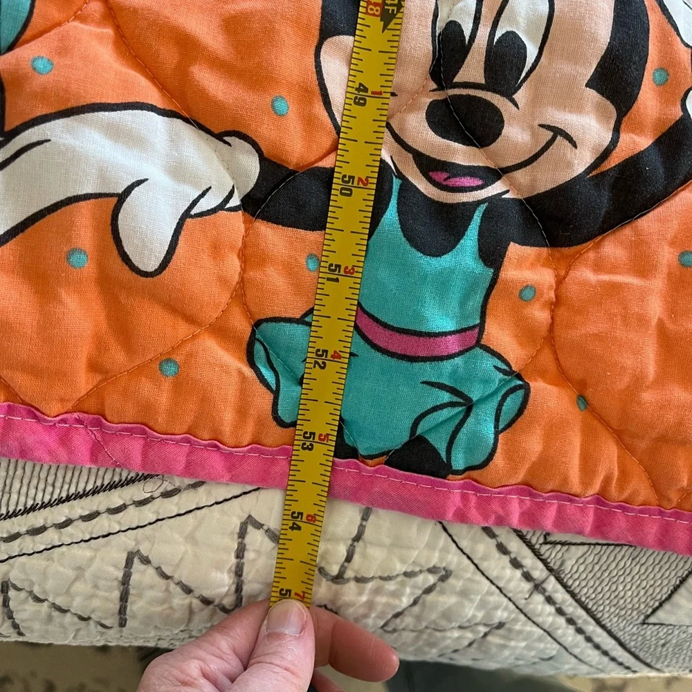 Vintage Disney Minnie Mouse Ballerina Pink Quilt Dundee 80’s Retro Crib Nursery